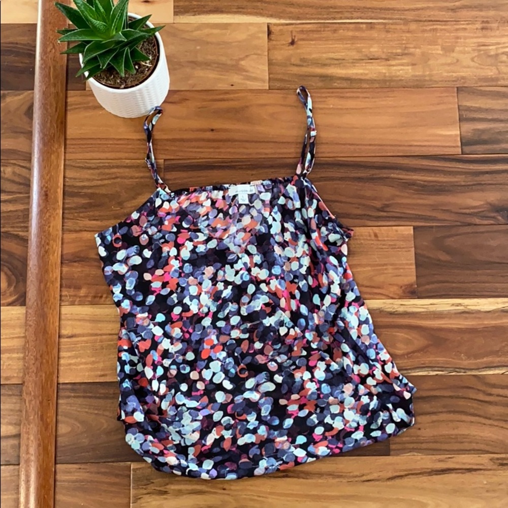 NWOT Allison Joy Faux Wrap Blouse